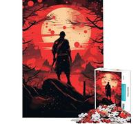 Puzzle da 1000 pezzi per adulti modello Samurai giapponese difficile e stimolante gioco pratico da assemblare adatto a persone dai 14 anni in su (38x52cm)
