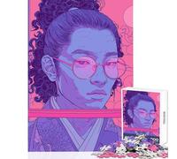 Puzzle da 1000 pezzi per adulti moderno retrò samurai decorazione per la casa giocattoli regalo divertente giochi educativi per compleanno Natale dimensioni 38x52cm
