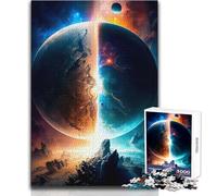 Puzzle da 1000 pezzi per adulti Mondi paralleli Rilassante e calmante Hobby da interno Giocattolo per il tempo libero dalla vestibilità perfetta Dimensioni 50x75cm