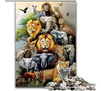Puzzle da 1000 pezzi per adulti, mondo animale, gioco interattivo per famiglie, fai da te, decorazione per la casa, sfida per il cervello, regalo, 26x38cm