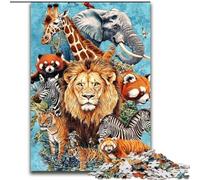 Puzzle da 1000 pezzi per adulti, mondo animale, puzzle da 1000 pezzi fai da te, gioco di ingegno stimolante, attività interattiva per famiglie (dimensioni 50x75cm)