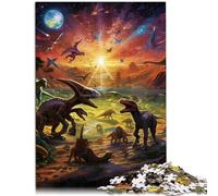 Puzzle da 1000 pezzi per adulti, mondo dei dinosauri, gioco stimolante, regali unici per compleanno e Natale, 14,96 "x 20,47"