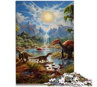 Puzzle da 1000 pezzi per adulti, mondo dei dinosauri, puzzle educativo, 50 x 75 cm, collezione di artisti, belle arti per adolescenti dai 14 anni in su