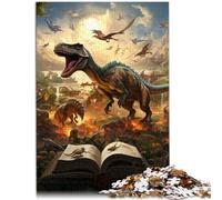 Puzzle da 1000 pezzi per adulti, mondo dei dinosauri, puzzle, regalo di compleanno, decorazione da parete, 38,7 x 52,5 cm, per adolescenti dai 14 anni in su
