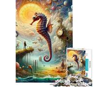 Puzzle da 1000 pezzi per adulti mondo dei sogni con cavallucci marini gioco per famiglie divertimento in famiglia gioco stimolante regalo (dimensioni 38x26cm)