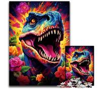 Puzzle da 1000 pezzi per adulti mondo fantastico dei dinosauri puzzle in legno perfetto per la casa o l'ufficio ideale come regalo di Natale 1000 pezzi (75x50 cm)