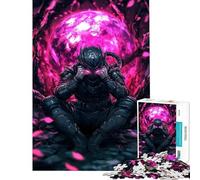 Puzzle da 1000 pezzi per adulti mondo fantasy giapponese dei samurai sfida educativa decorazione murale gioco per famiglie dai 14 anni in su (38x26cm)