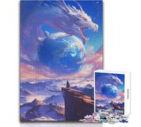 Puzzle da 1000 pezzi per adulti Mondo su Palm Dragon Anime Rilassante e calmante Hobby da interno Perfetto e preciso Giocattolo per il tempo libero Dimensioni 38x26cm