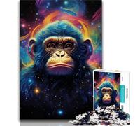 Puzzle da 1000 pezzi per adulti Monkey in The Stars per adulti, 1000 pezzi, gioco impegnativo per tutti, per donne, regali per uomini, 75x50cm