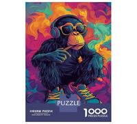 Puzzle Da 1000 Pezzi Per Adulti Monkey Vibes Puzzle Per Adolescenti Giochi Rilassanti Migliora La Memoria Regali Unici Per Compleanno E Natale 38x26cm/1000pcs