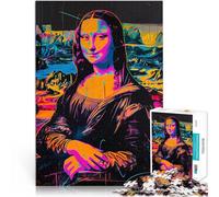 Puzzle da 1000 pezzi per adulti Monna Lisa al neon per il giocattolo di sfida del gioco educativo perché è ideale come regalo per tutta la famiglia 38x26cm