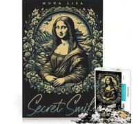 Puzzle da 1000 pezzi per adulti Monna Lisa Sorriso Segreto Gioco Educativo Difficile e Sfida Gioco Sfida Unico 50x75cm