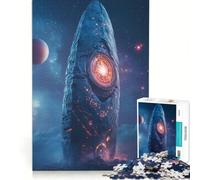 Puzzle da 1000 pezzi per adulti, Monolite spaziale antico, Gioco rilassante, Allena la mente e la mano, compleanno e Natale 38x26cm