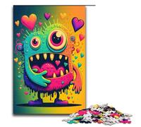 Puzzle da 1000 pezzi per adulti Monster Love Frenzy Art Puzzle Gioco pratico 75x50cm
