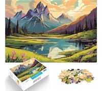 Puzzle da 1000 pezzi per adulti Montagna retrò vintage Difficile da completare ma divertente e umoristico Regalo di opere d'arte 75x50cm