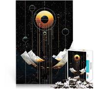 Puzzle da 1000 pezzi per adulti Montagne Cosmiche Antistress Vacanza in patria Uccidere il tempo Lista dei desideri con Babbo Natale 75x50cm