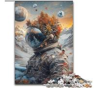 Puzzle da 1000 pezzi per adulti "Montagne degli astronauti", per ammazzare il tempo durante le vacanze Ogni pezzo è unico Gioco divertente e stimolante per tutta la famiglia (26x38cm)