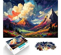 Puzzle da 1000 pezzi, per adulti, montagne dei Pirenei, puzzle educativo, gioco di famiglia, 26 x 38 cm, rafforza l'amore tra le coppie