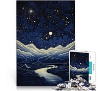 Puzzle da 1000 pezzi per adulti Montagne di notte Aiuta il cervello ad allenare i giocattoli che creano dipendenza per coltivare la pazienza Un'opera d'arte 50x70cm