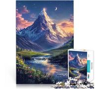 Puzzle da 1000 pezzi per adulti montagne e fiume per il giocattolo di sfida del gioco educativo è ideale come regalo per tutta la famiglia 75x50cm
