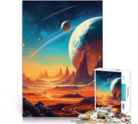 Puzzle da 1000 pezzi per adulti Montagne e pianeti Arte Giochi educativi Decorazione della casa Migliorare l'amore tra le coppie 70x100cm