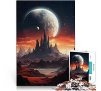 Puzzle da 1000 pezzi per adulti Montagne e pianeti Difficile da completare ma divertente e umoristico Migliorare l'amore tra le coppie 75x50cm