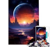 Puzzle da 1000 pezzi per adulti montagne e pianeti gioco impossibile gioco educativo sfida regalo idee per l'apprendimento (dimensioni 75x50cm)