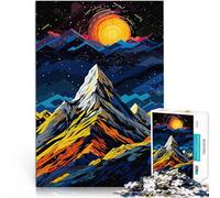Puzzle da 1000 pezzi per adulti Montagne PopArt Fatto di cartone da 14 anni in su Gioco di famiglia per e Un'opera d'arte misurare:26x38cm/10.24 x 14.96pollice