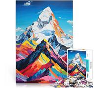 Puzzle da 1000 pezzi per adulti Montagne PopArt Fatto di legno per età pari o superiore a 14 anni Giochi educativi fai da te perché è ideale come regalo per tutta la famiglia misurare：50x75cm