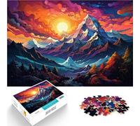 Puzzle da 1000 pezzi, per adulti, montagne prima del tramonto, giocattolo educativo, analisi e logica, per adolescenti dai 14 anni, 26 x 38 cm