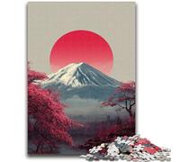 Puzzle da 1000 pezzi per adulti Monte Fuji Alba Antistress Sfida difficile Ideale come regalo per tutta la famiglia 50X75CM
