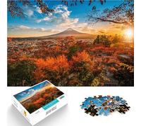 Puzzle da 1000 pezzi per adulti Monte Fuji autunno Fujiyoshida Vacanza a casa: uccidere il tempo Gioco educativo per compleanno e Natale 75x50cm