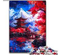 Puzzle da 1000 pezzi per adulti Monte Fuji, Giappone Puzzle da 1000 pezzi per adulti Sfida impossibile difficile Giocattolo per adolescenti (dimensioni 26x38cm)