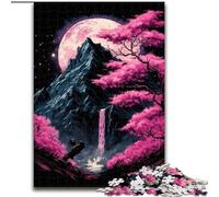 Puzzle da 1000 pezzi per adulti, Monte Fuji, Giappone, puzzle in legno, idea regalo per le vacanze, opera d'arte umoristica, opera d'arte dettagliata, 1000 pezzi(50x75cm)