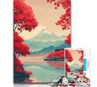 Puzzle da 1000 pezzi per adulti Monte Fuji, Giappone Puzzle per adolescenti 1000 pezzi, gioco per famiglie antistress sfida difficile regali di Babbo Natale segreto 50x75cm