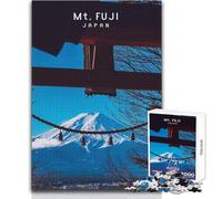 Puzzle da 1000 pezzi per adulti Monte Fuji, serata di divertimento e giochi in famiglia, ma anche un'opera d'arte divertente e umoristica, formato regalo 38x52cm