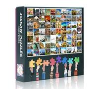 Puzzle da 1000 pezzi per adulti - monumenti europei, cibo e tesori culturali, arte con puzzle di alta qualità, puzzle a tema viaggi per adulti (50 x 70 cm)