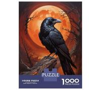 Puzzle Da 1000 Pezzi Per Adulti Moonlit Raven Puzzle Per Adolescenti Gioco Rompicapo Migliora La Memoria Sfida Educativa 52x38cm/1000pcs