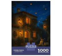 Puzzle Da 1000 Pezzi Per Adulti Moonlit Ride Through Italy Puzzle Per Adolescenti Gioco Rompicapo Decorazione Per La Casa È Ideale Come Regalo 38x26cm/1000pcs