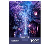 Puzzle Da 1000 Pezzi Per Adulti Moonlit Sakura Passage Puzzle Per Adulti Gioco Pratico Difficile Difficile E Sfida 52x38cm/1000pcs
