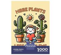Puzzle Da 1000 Pezzi Per Adulti More Plants, Less Problems Puzzle Per Adulti Gioco Rompicapo Assemblaggio Di Modelli Difficile E Impegnativo 38x26cm/1000pcs