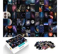 Puzzle da 1000 pezzi per adulti Mosaico astronomico Aiuta il cervello ad allenare i giocattoli che creano dipendenza per coltivare la pazienza Regalo di compleanno 26x38cm