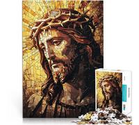 Puzzle da 1000 pezzi per adulti Mosaico di Gesù Cristo Giocattolo educativo intellettuale decomprimente è ideale come regalo per tutta la famiglia 75x50cm