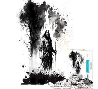 Puzzle da 1000 pezzi per adulti Mosè e il roveto ardente Giochi rilassanti giocattoli che creano dipendenza per coltivare la pazienza Regalo di compleanno per divertimento in famiglia (75x50cm)