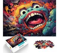 Puzzle da 1000 pezzi, per adulti, mostri a forma di maiolica, giochi educativi per la casa, puzzle, regalo per adolescenti dai 14 anni, 26 x 38 cm