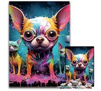 Puzzle da 1000 pezzi per adulti, mostri artistici colorati, gioco creativo per famiglie e decorazioni per la casa, regalo di Natale perfetto per adolescenti, 50x75CM/19,68x29,52 pollici.