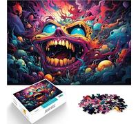 Puzzle da 1000 pezzi per adulti, mostri sintetici colorati, decorazione per la casa, per adolescenti dai 14 anni in su, 26 x 38 cm