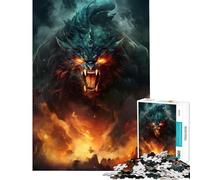 Puzzle da 1000 pezzi per adulti mostro boss finale fantasy gioco educativo rompicapo regalo di compleanno (dimensioni 38x52cm)