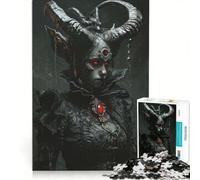 Puzzle da 1000 pezzi per adulti: Mostro demoniaco cornuto, gioco rompicapo, divertente antistress, ogni pezzo è unico 50x75cm