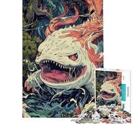 Puzzle da 1000 pezzi per adulti mostro nella foresta profonda puzzle per ragazzi giochi rilassanti decorazione per la casa attività divertenti da fare in casa (dimensioni 50x75cm)